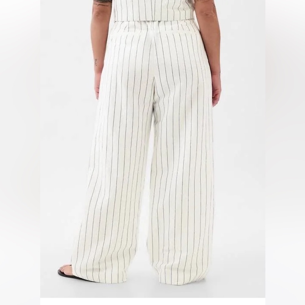 NWT GAP High Rise Linen-Cotton Trousers - Picture 2 of 10